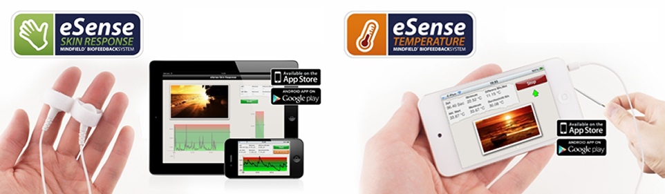 eSense skin response and temperature banner