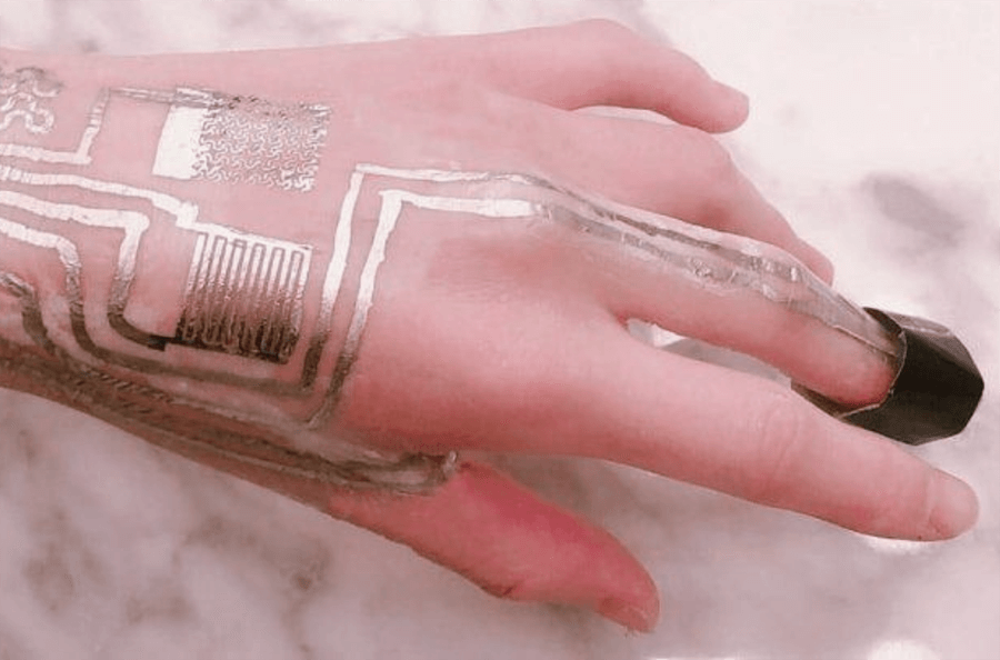 Engineers Print Wearable, High-Performance Biometric Sensors Directly on Skin
